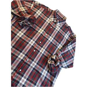 Polo Ralph Lauren Blaire Cotton Red Plaid Classic Long‎ Sleeve Preppy Men's MED
